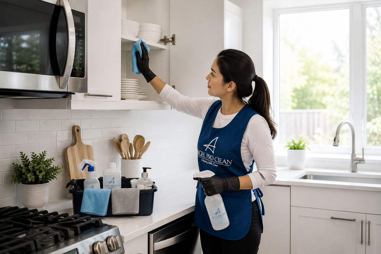 Move out cleaning service for an empty kitchen in Metro Vancouver